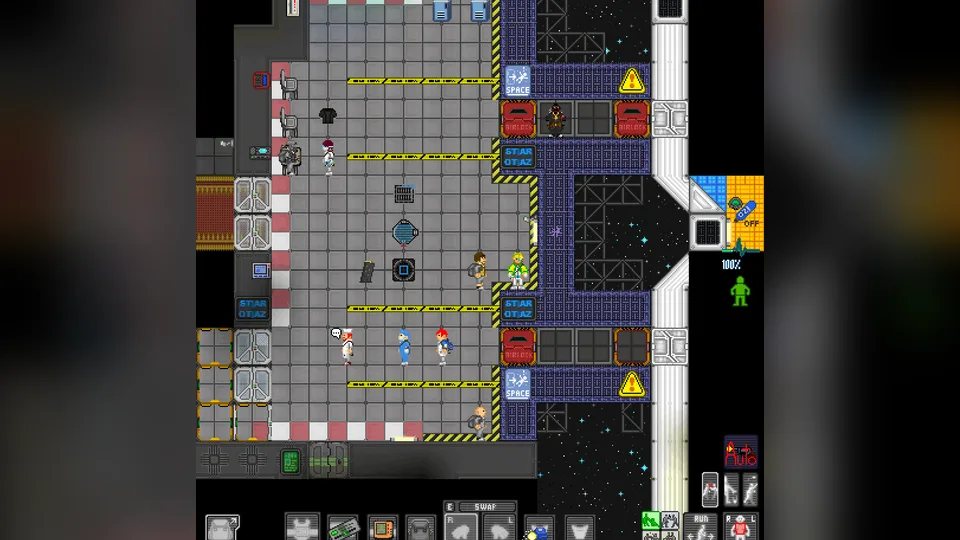 Gameplay screenshot of My own MMO, in BYOND.
