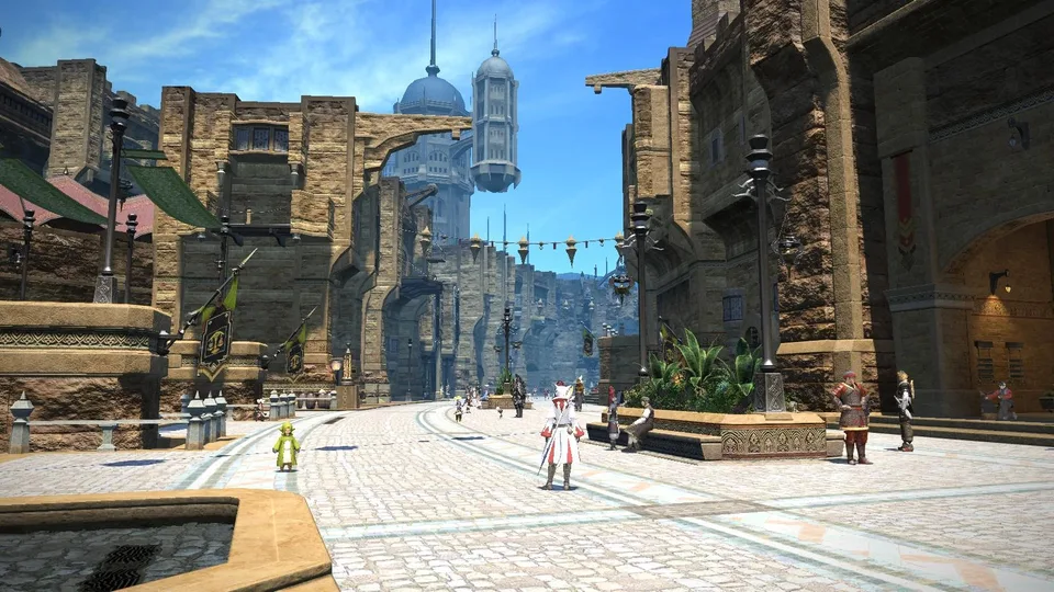 Gameplay screenshot of Final Fantasy XIV: A Realm Reborn.