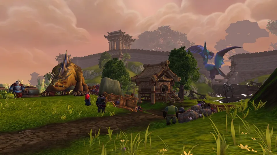 Gameplay screenshot of Mists of Pandaria.